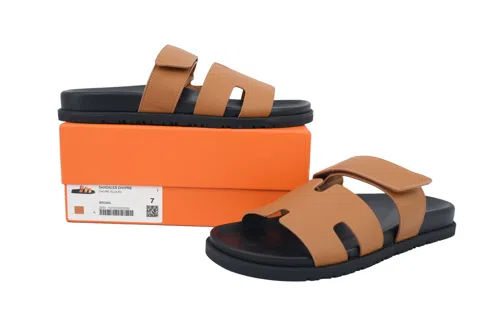 Hermès Slides Brown – photo 9