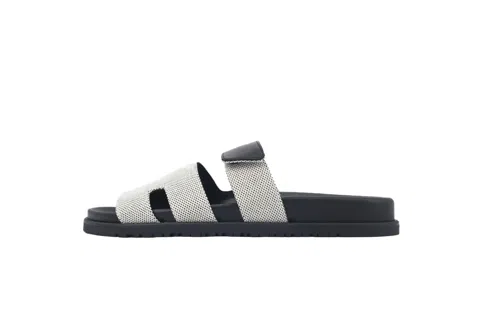 Hermès Slides Dark Grey