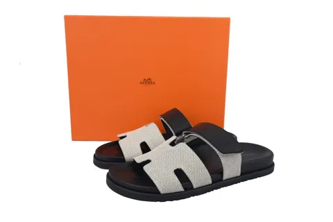 Hermès Slides Dark Grey – photo 8