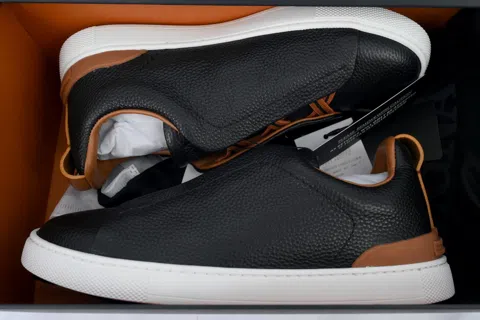 Zegna Sneakers Black/Brown – photo 8