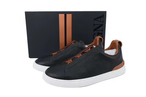 Zegna Sneakers Black/Brown – photo 6