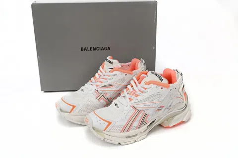 Balenciaga Runner White/Orange – photo 9