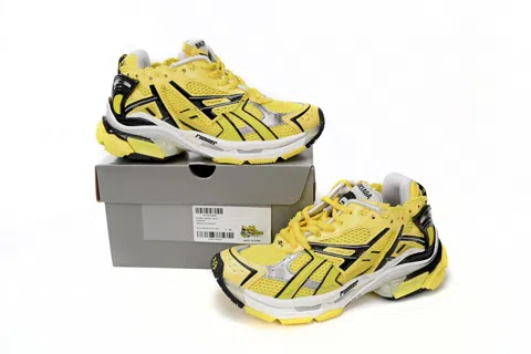 Balenciaga Running Shoes Black/Yellow – photo 9