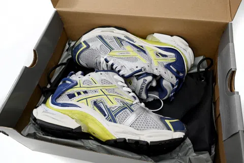 Balenciaga Runner White/Yellow/Blue – photo 10