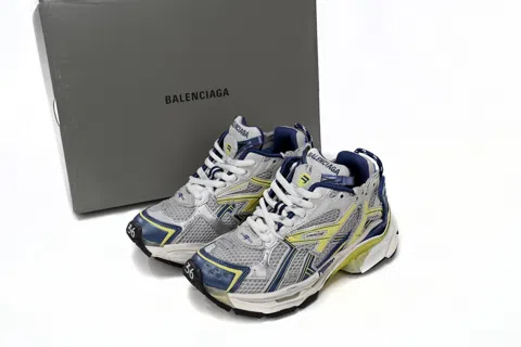 Balenciaga Runner White/Yellow/Blue – photo 8