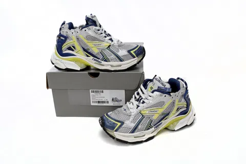 Balenciaga Runner White/Yellow/Blue – photo 9