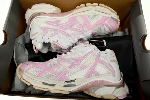 Balenciaga Runner White/Pink – photo 10