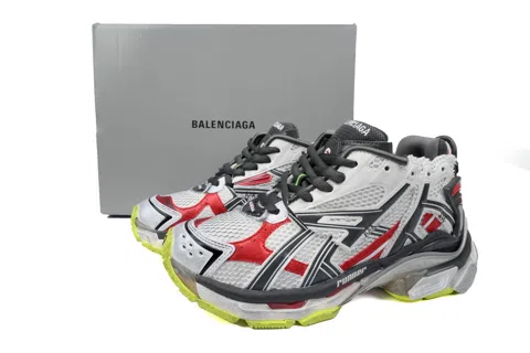 Balenciaga Runner White/Black/Red – photo 7