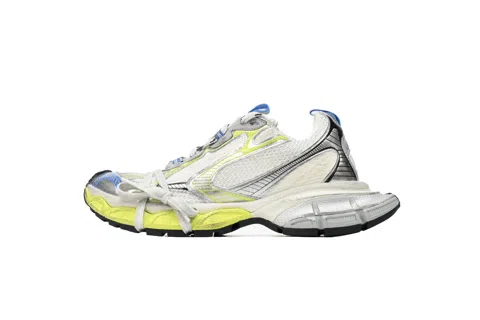 Balenciaga 3XL Blue/White/Neon Yellow