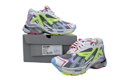 Balenciaga Runner White/Yellow/Purple – photo 7