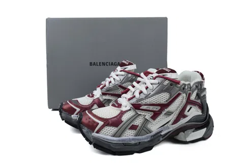 Balenciaga Runner White/Burgundy – photo 6