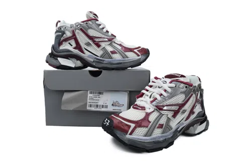Balenciaga Runner White/Burgundy – photo 7