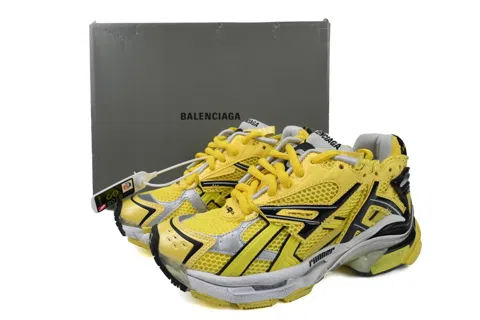 Balenciaga Running Shoes Black/Yellow – photo 6