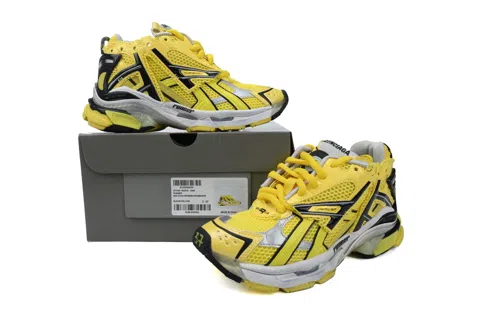 Balenciaga Running Shoes Black/Yellow – photo 7