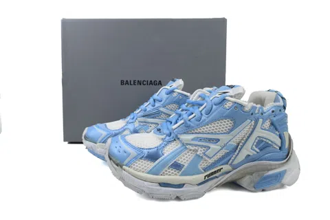 Balenciaga Runner White/Light Blue – photo 6