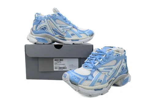 Balenciaga Runner White/Light Blue – photo 7