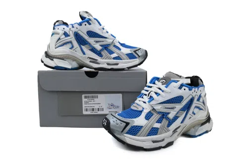Balenciaga Runner White/Royal Blue – photo 7