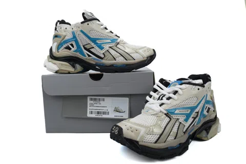 Balenciaga Running Shoes Cream/Grey/Blue – photo 7