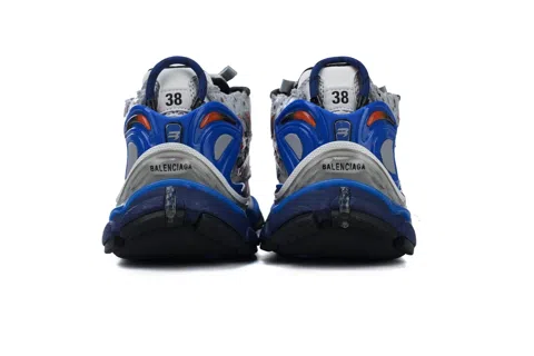 Balenciaga Runner White/Blue Print – photo 3