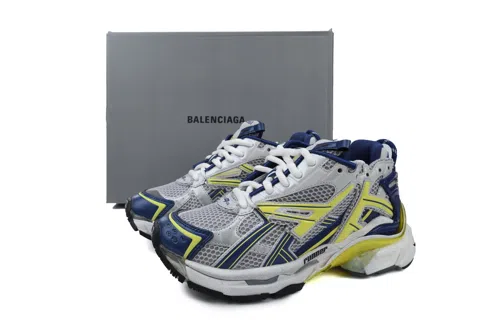 Balenciaga Runner White/Yellow/Blue – photo 7