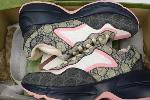 Gucci Rhyton Pink/Blue Monogram – photo 8