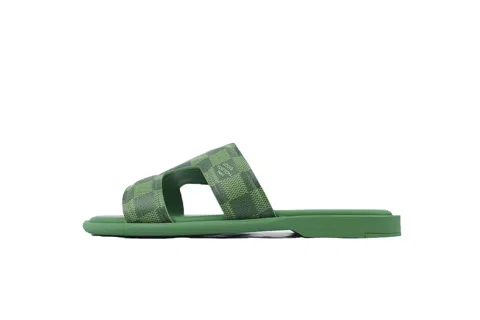 Louis Vuitton Oasis Mule Green Check