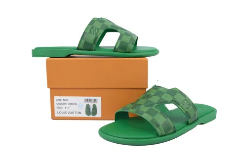 Louis Vuitton Oasis Mule Green Check – photo 7