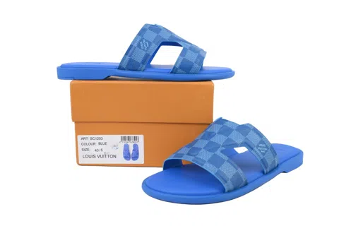 Louis Vuitton Oasis Mule Blue Check – photo 9