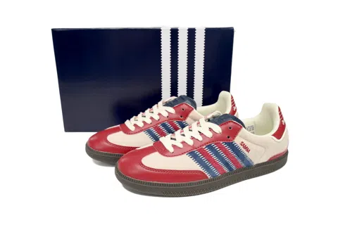 adidas Samba Cream/Blue/Red – photo 11