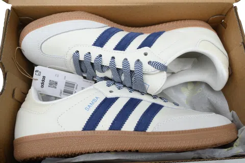 adidas Samba Off White Dark Blue – photo 8