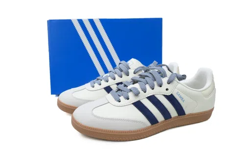 adidas Samba Off White Dark Blue – photo 6