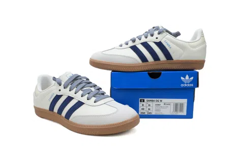 adidas Samba Off White Dark Blue – photo 7