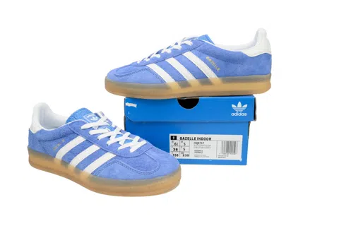 adidas Gazelle Blue/White/Brown – photo 7
