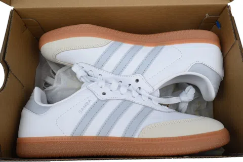 adidas Samba White Halo Blue Gum – photo 8