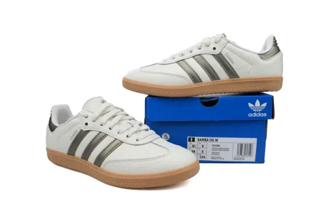 adidas Samba Off White Wonder Gold Metallic – photo 7