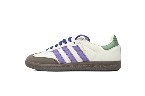adidas Samba Off White Purple Green