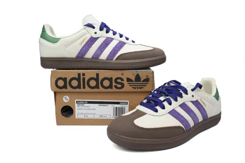 adidas Samba Off White Purple Green – photo 6