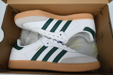 adidas Samba White Collegiate Green Gum – photo 8