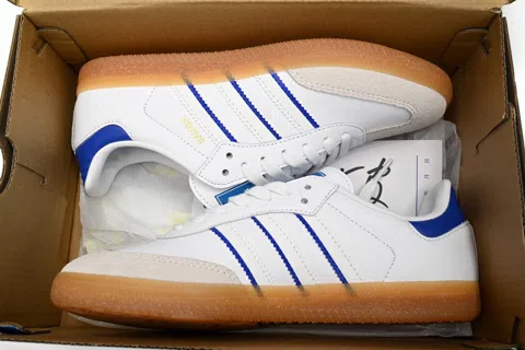 adidas Samba White/Blue – photo 10