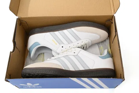 adidas Samba White/Light Blue – photo 10