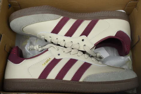 adidas Samba Putty Grey Maroon – photo 8