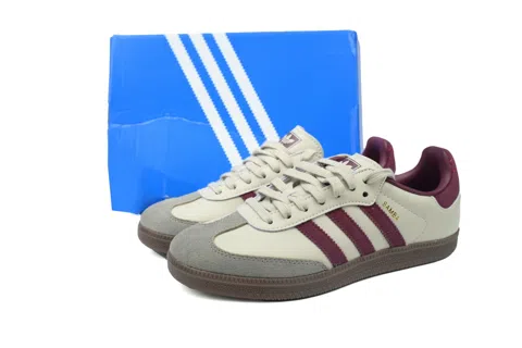 adidas Samba Putty Grey Maroon – photo 6