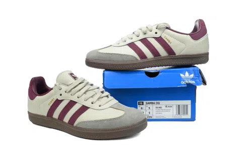 adidas Samba Putty Grey Maroon – photo 7