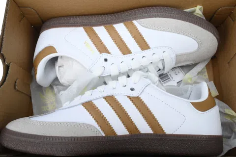adidas Samba Cloud White Brown Desert – photo 8
