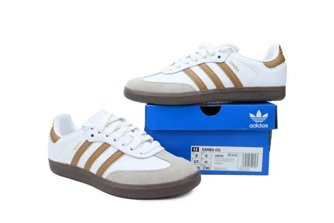 adidas Samba Cloud White Brown Desert – photo 7