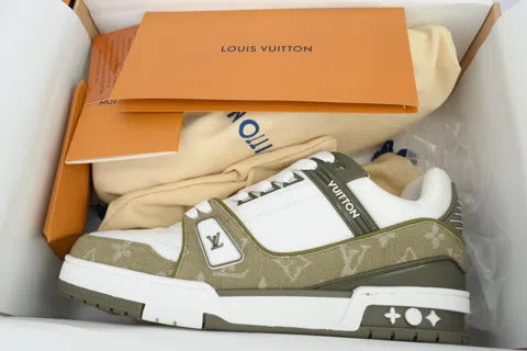 Louis Vuitton Trainer Olive Denim – photo 8