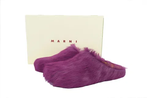 Marni Slides Burgundy – photo 6