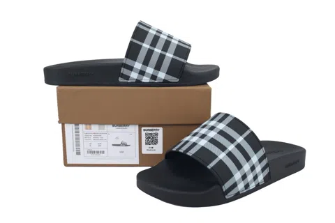 Burberry Slides Black Check – photo 9