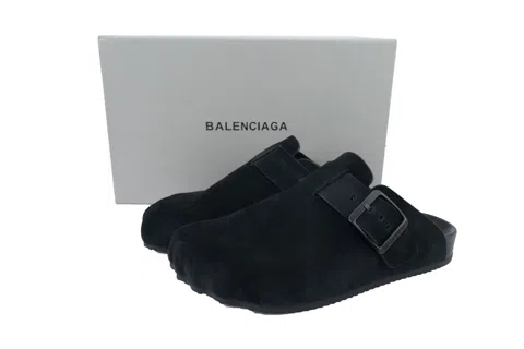 Balenciaga Slides Black Velvet – photo 6