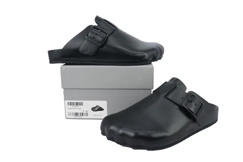 Balenciaga Slides Black Leather – photo 7